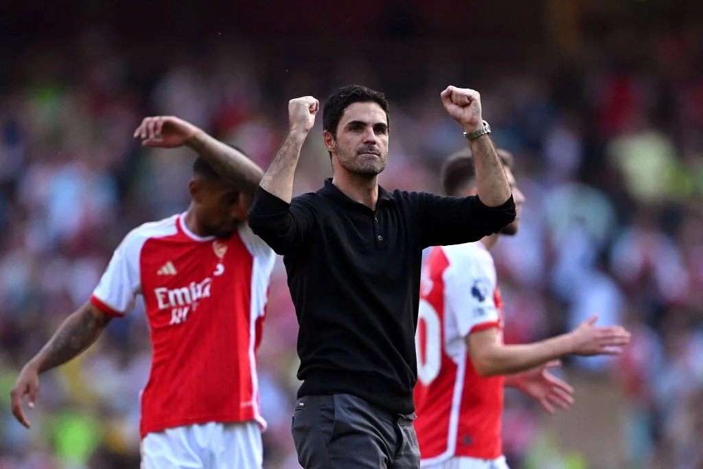 Arteta after winning against Manchester United