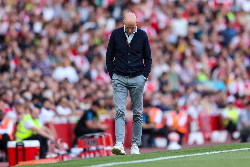 Eric ten Hag in the match with Arsenal